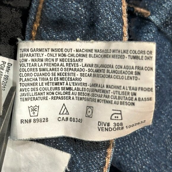 Nine West Jeans Womens Size 12 / 31 West End Fit Bootcut Dark Wash Embroidered - Picture 8 of 9